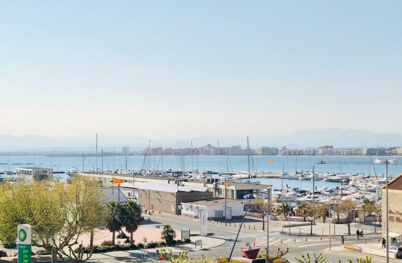 Roc Mar 3 3D - Apartamento Cerca Del Centro Y De La Playa - Terraza Con Vistas Al Mar Y Al Puerto Roses Bagian luar foto