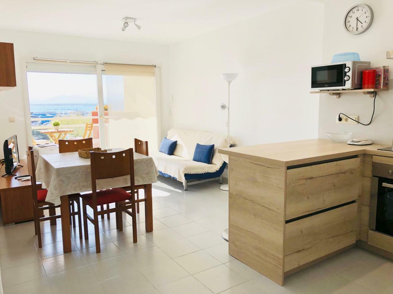 Roc Mar 3 3D - Apartamento Cerca Del Centro Y De La Playa - Terraza Con Vistas Al Mar Y Al Puerto Roses Bagian luar foto